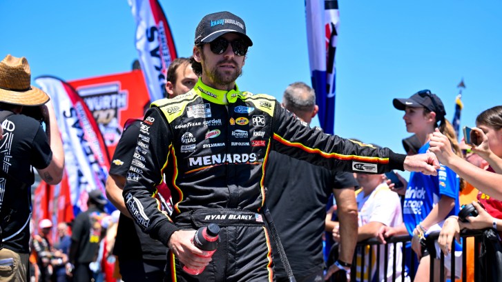 NASCAR Cup Series driver Ryan Blaney at Texas Motor Speedway driver Intros 2025