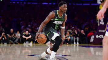 Anthony Edwards Celebrated Win Over Lakers By Walking Around Crytpo.Com Arena Trash-Talking Fans