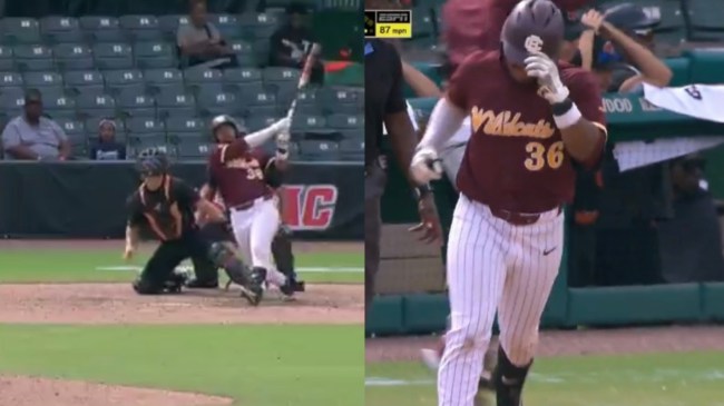 Bethune-Cookman outfielder Andrey Martinez hits a walk-off home run against Florida A&M.