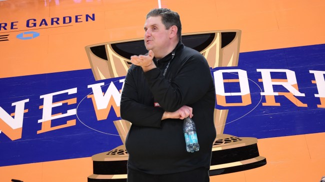 ESPN reporter Brian Windhorst at an NBA game.