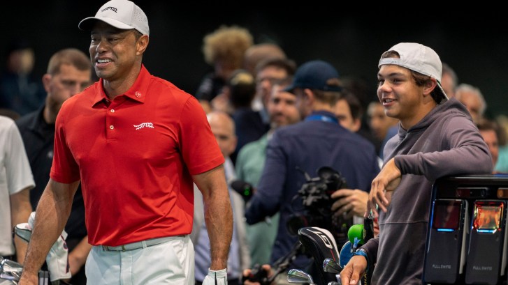 Charlie and Tiger Woods