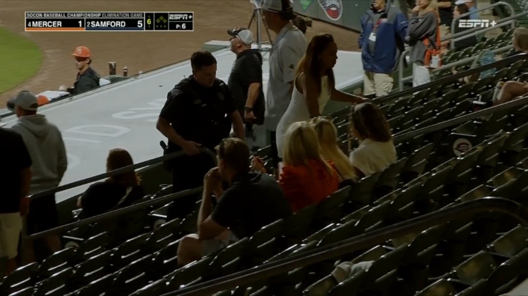 Mercer Samford Baseball Mom Ejected Bradley Frye