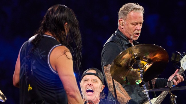 Metallica performs in concert