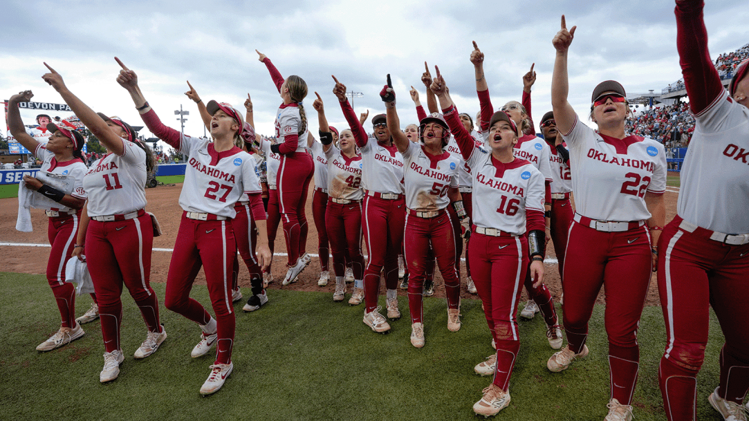 Oklahoma softball world series home field advantage crowd