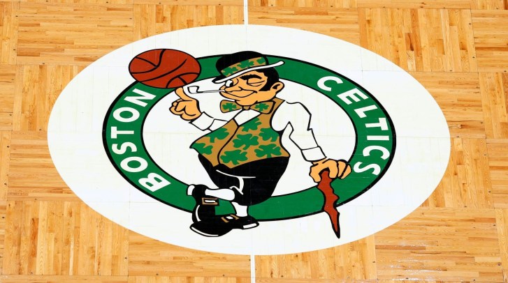 Boston Celtics halfcourt logo