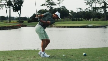 Rafael Nadal Turned His Iconic Backhand Into One Of The Ugliest Golf Swings You’ll Ever See
