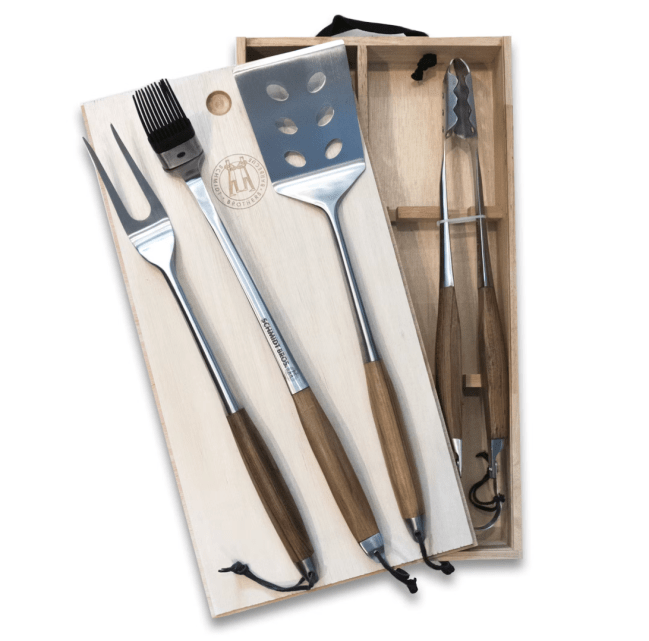 Schmidt Brothers 4-Piece BBQ Tool Set; shop Father's Day gifts at Huckberry