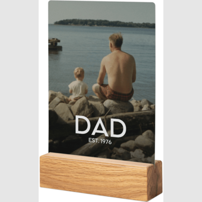 Shutterfly Bold Dad Tabletop Metal Print for Father's Day