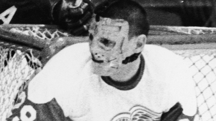 Red Wings goalie Terry Sawchuk