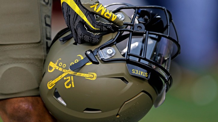 Army football helmet