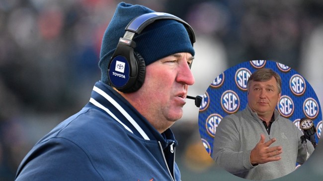 Bret Bielema and Kirby Smart