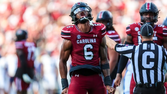 Dylan Stewart celebrates on the field