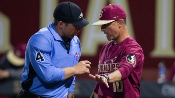 Florida State Baseball Coach Goes Bonkers In All-Time Ejection After Rival Pitcher’s Unsportsmanlike Act