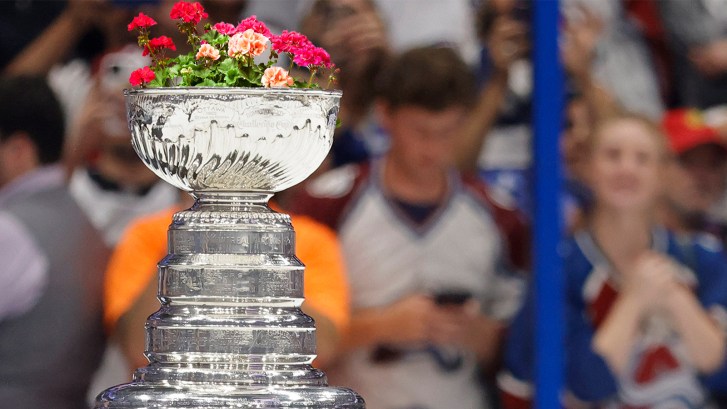 flowers in Stanley Cup
