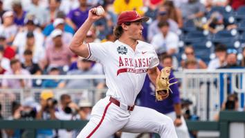 Arkansas Pitcher Must Switch Out His Shoelaces After EVERY SINGLE INNING Because Of Unusual Foot Drag