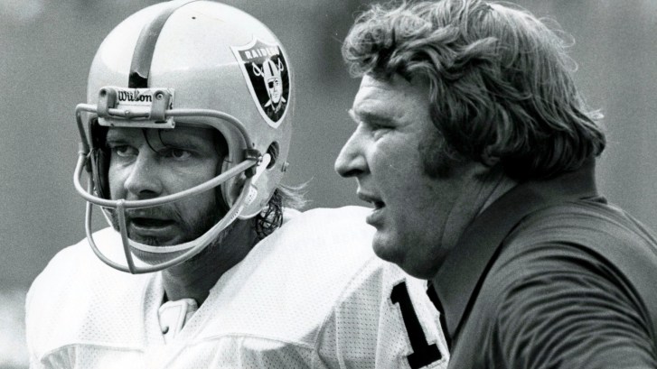 quarterback Ken Stabler with John Madden