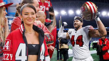 49ers Fullback Kyle Juszczyk Showed No Mercy Toward His Wife, Kristin, During Joint NFL Workout