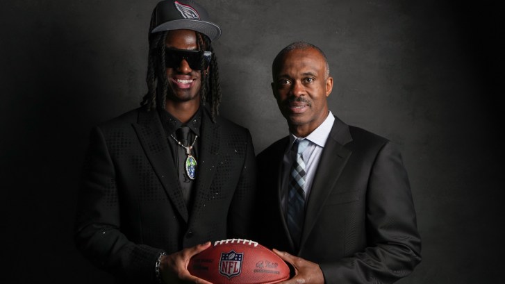 Marvin Harrison and son Jr
