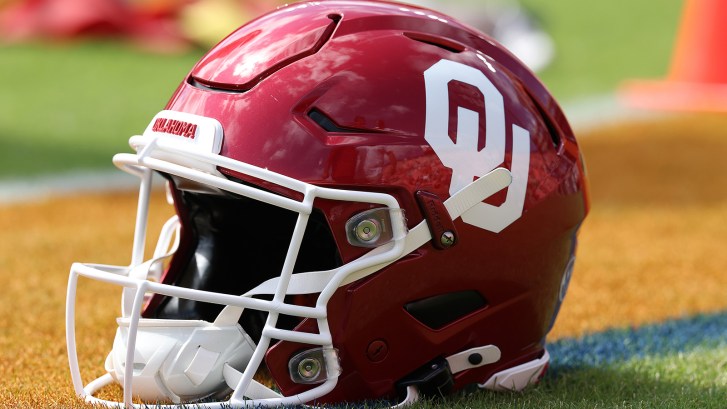 Oklahoma football helmet