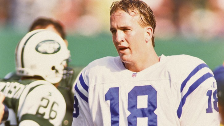 rookie Peyton Manning in 1998