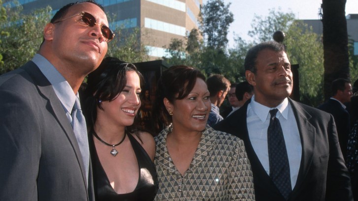 Dwayne the Rock Johnson and father Rocky Johnson