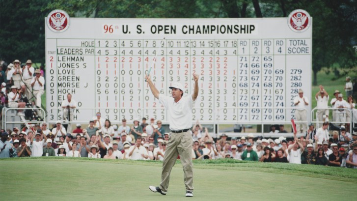 Steve Jones wins the 1996 U.S. Open at Oakland Hills