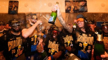 Alex Caruso Had To Teach His Teammates How To Pop Champagne After The Thunder Won A Title