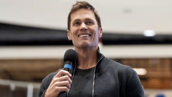 Tom Brady Gets Attacked By Eli Manning, Breaks Lombardi Trophy Throwing It To Rob Gronkowski On First Day Of NYC Fanatics Fest