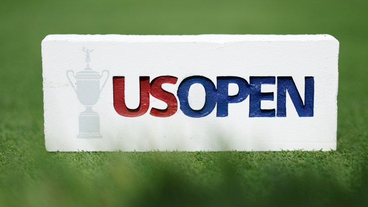 U.S. Open logo on sign