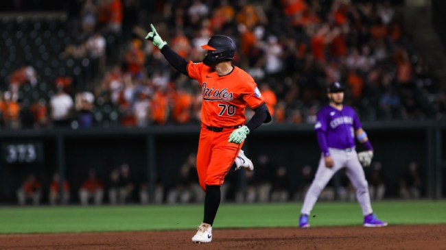Alex Jackson rounds the bases after a home run