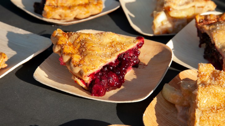 slice of cherry pie