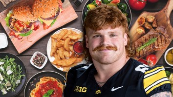 Iowa Offensive Lineman Eats An Absurd Amount Of Calories To Weigh 320 Pounds On Game Day