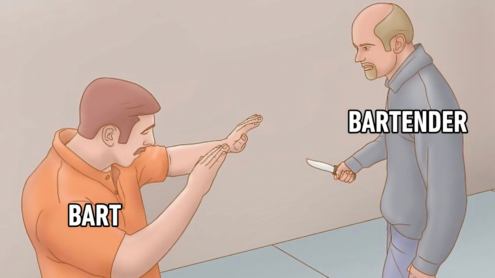 hilarious and legendary Bart ender meme
