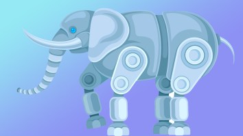 Scientists Create First-Of-Its-Kind Robot Elephant That Lifts Weights, Picks Flowers, And Bowls