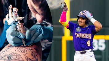 LSU Shortstop Steven Milam Unveils Full-Sized Arm Tattoo Of Himself After Winning National Title