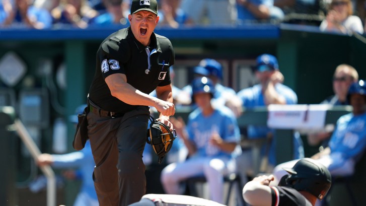 umpire calls runner out