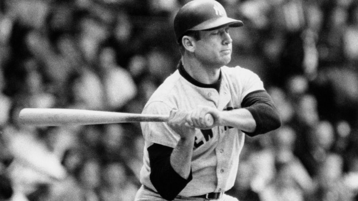 Yankees slugger Mickey Mantle