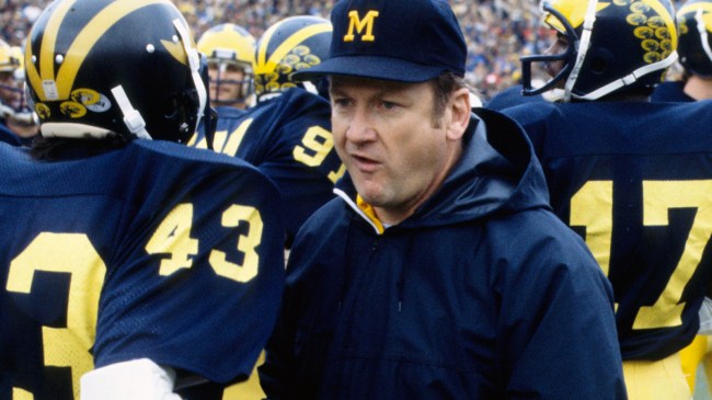 Michigan coach Bo Schembechler