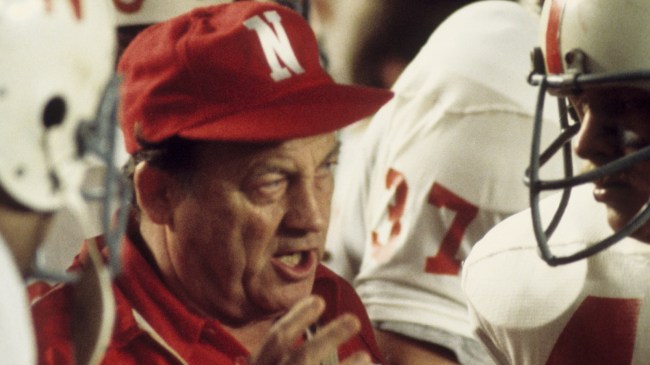 Nebraska coach Bob Devaney