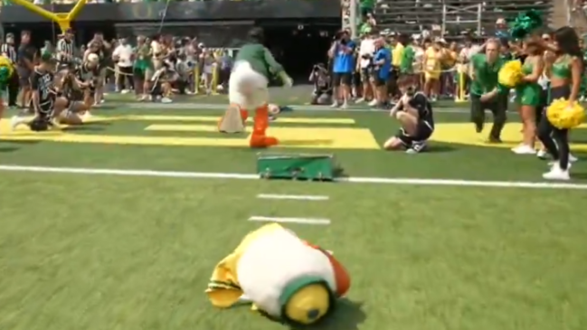 Oregon Ducks Mascot Head