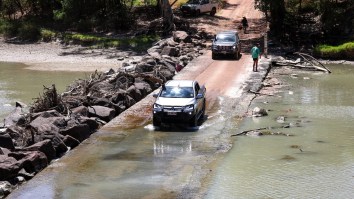 Only In Australia: Crocodile Gets Stuck Under Truck Driving Across One Of The Country’s Most Dangerous Roads