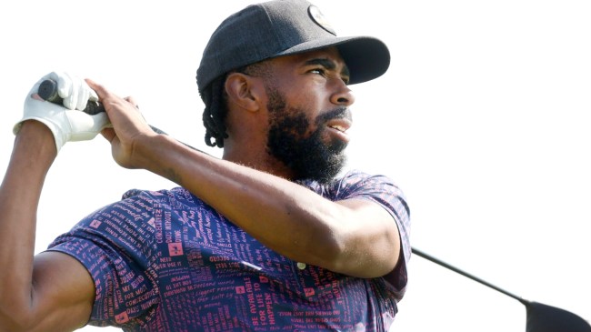 Mike Conley golfing