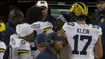 Michigan Freshman QB Bryce Underwood And Teammate Justice Haynes Pulled Apart From Sideline Fight