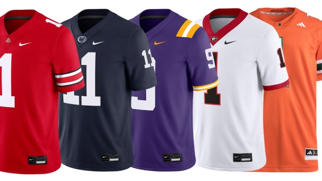 Shop Nike and adidas college football jerseys