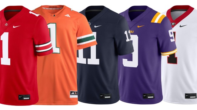Nike and adidas College Football jerseys