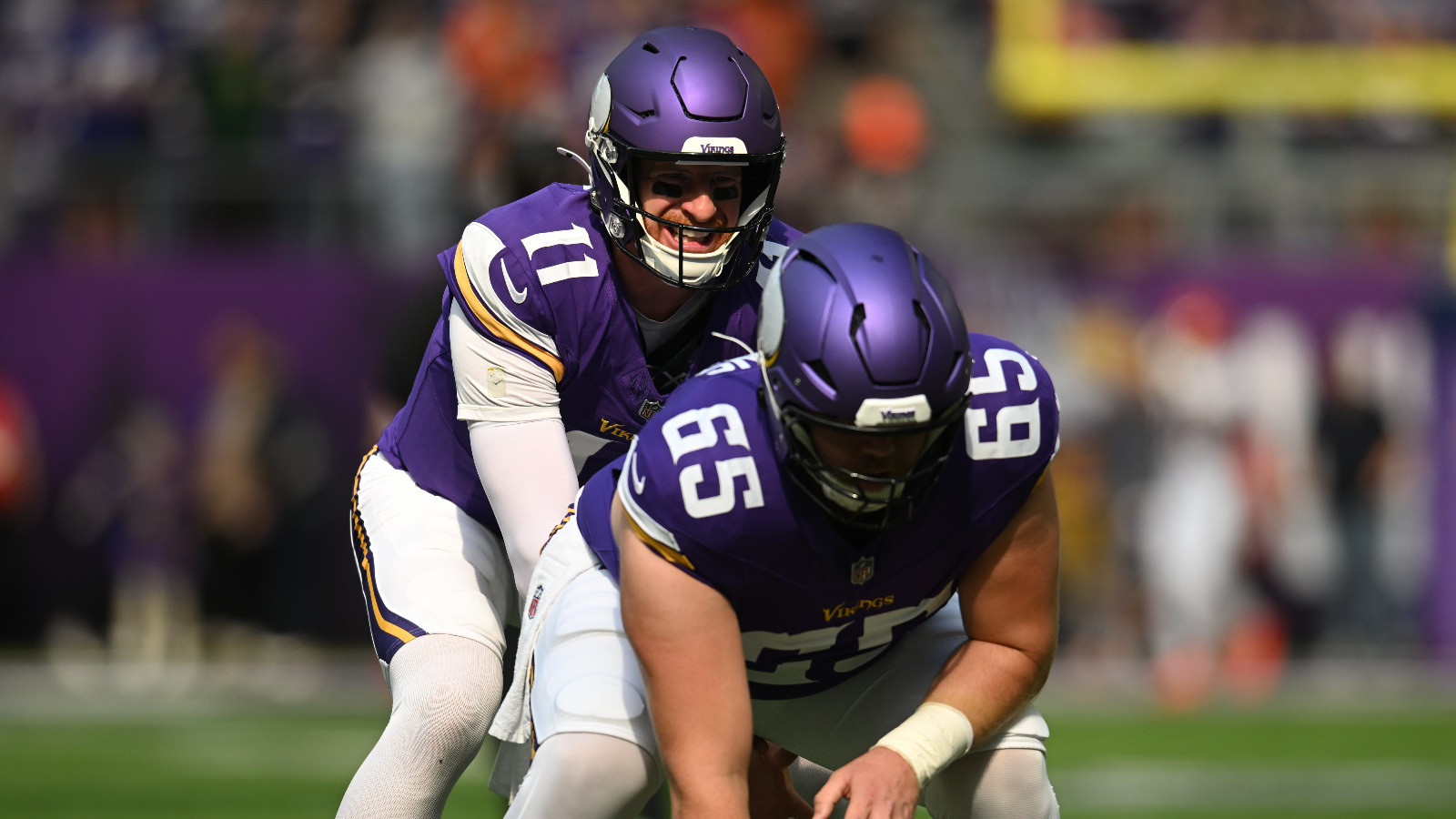 Minnesota Vikings starting quarterback Carson Wentz