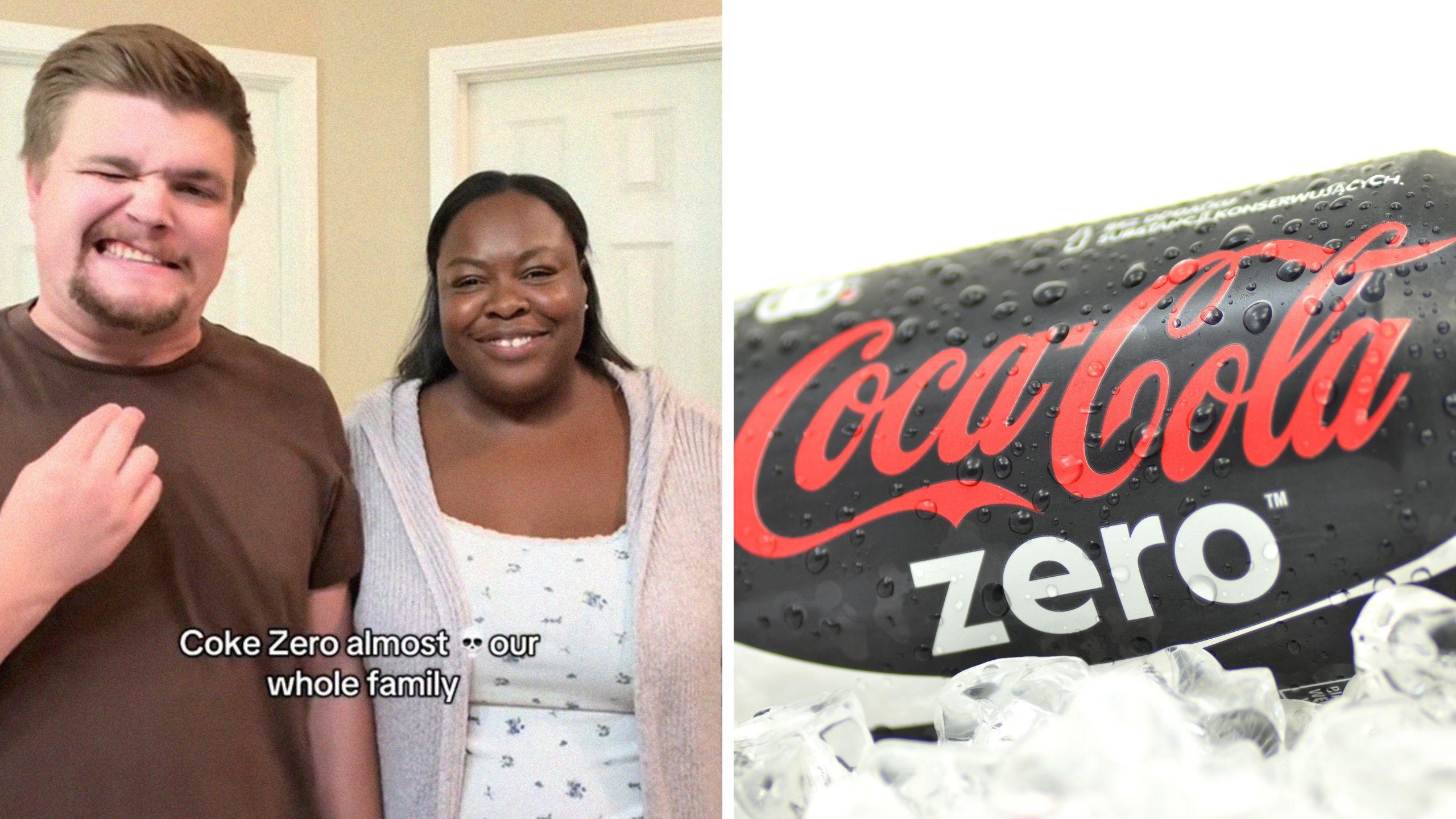 couple shares coke zero experience (l) coke zero (r)