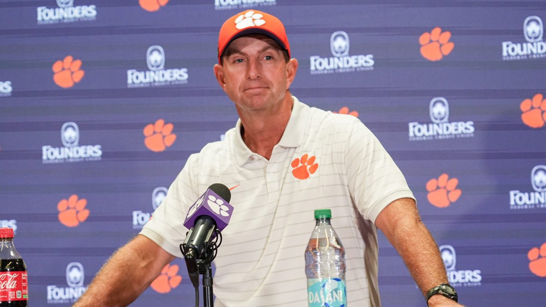 Dabo Swinney press conference length brent key