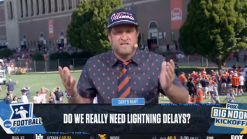 Dave Portnoy Receives Backlash Over Bizarre Lightning Delay Rant On Big Noon Kickoff