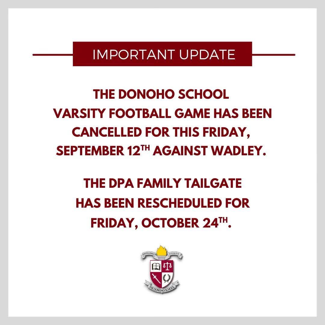 Donoho School Wadley High School Football